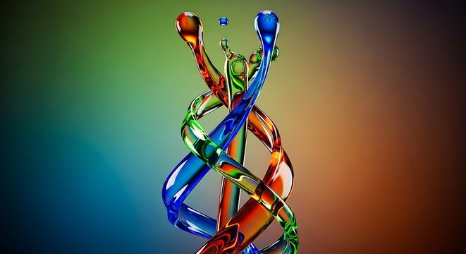 Abstract DNA Helix.
