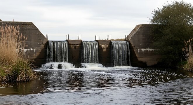 Weir Water Flow.