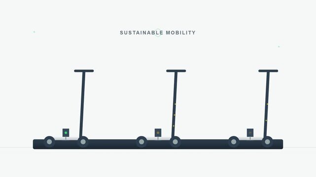 electric scooter dock for sustainable urban micro mobility