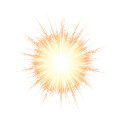 Fototapeta premium Vibrant Orange Explosion Erupts in Bright Light