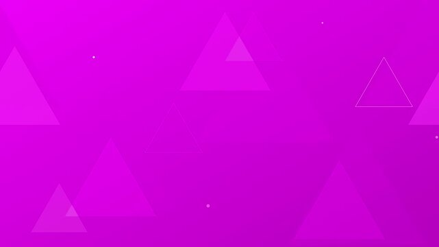 dynamic shifting triangles on bright magenta background