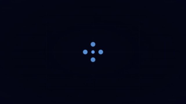 dynamic halftone dots scaling modern motion background