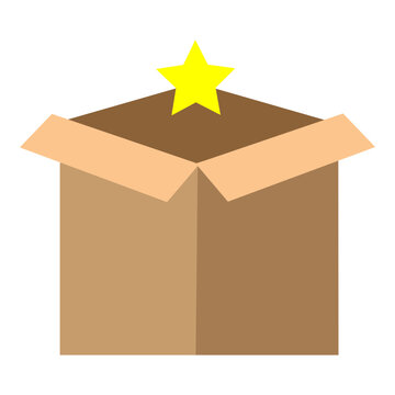 Subscription Box Vector Flat Icon Design