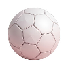 Fototapeta premium Minimalist White Soccer Ball