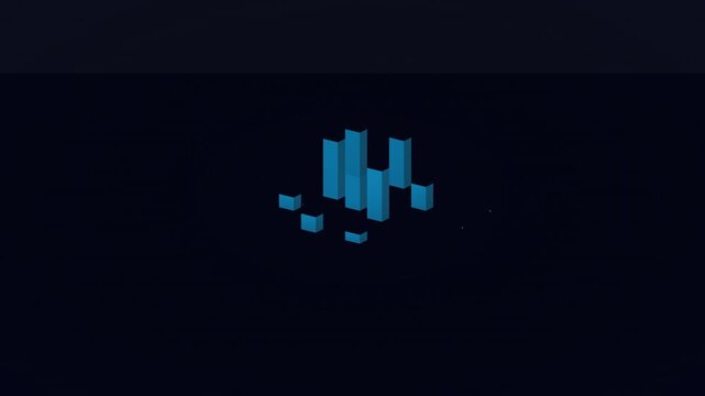 dynamic 3d bar graph data visualization background