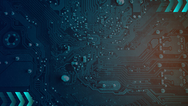 Abstract technology background with electronic circuit board pattern