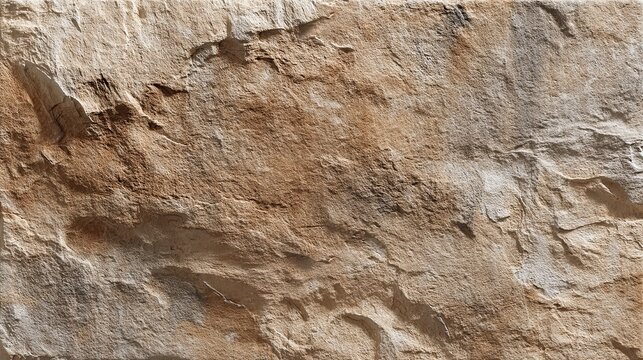Natural Rough Rock Texture Background, Weathered Cliff Uneven Crack Grain, Earthy Sandstone Texture, High‑definition Material for Architectural Decoration Design
