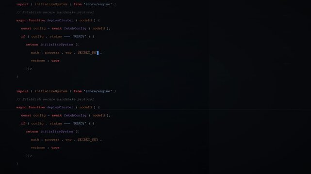 digital software development code syntax text background