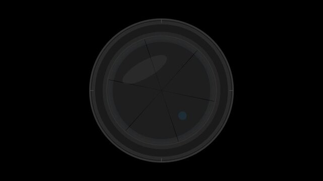 digital camera lens shutter capture animation
