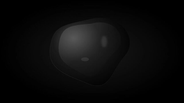 dark monochrome 3d sphere morphing abstract background