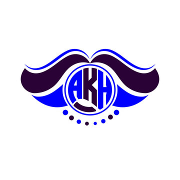 AKH letter logo creative design. AKH unique design