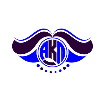 AKM letter logo creative design. AKM unique design