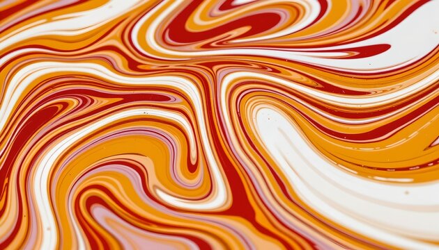 Vibrant Swirling Liquid Patterns Abstract Macro Shot