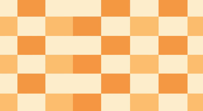 Flat Vector Retro Checkerboard Grid Pattern Background