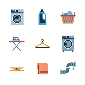 Washing machine and laundry tools.