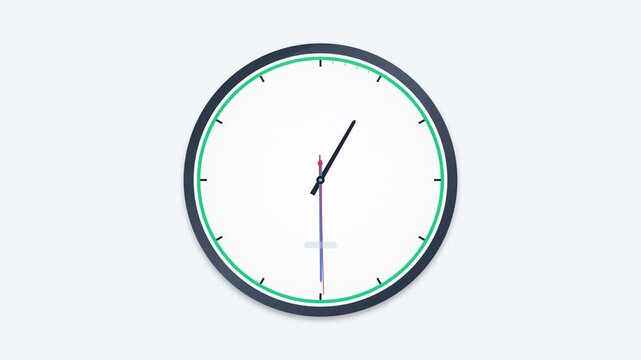 Clock Time Management Deadline Efficiency History Icon Animation