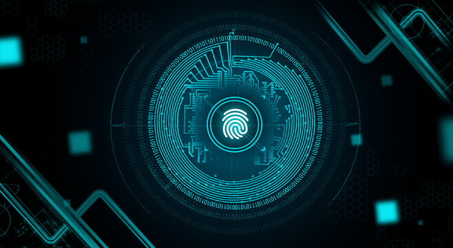 Abstract Finger Print technology background