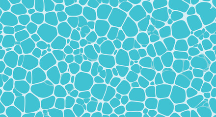 Obraz premium Turquoise Pool Water Texture Vector Background with Abstract Mosaic Pattern