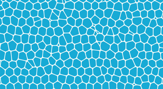 Blue geometric water texture vector with mosaic tile pattern for pool surface background