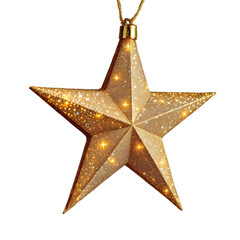 Fototapeta premium star ornament, isolated on isolated on a transparent background.