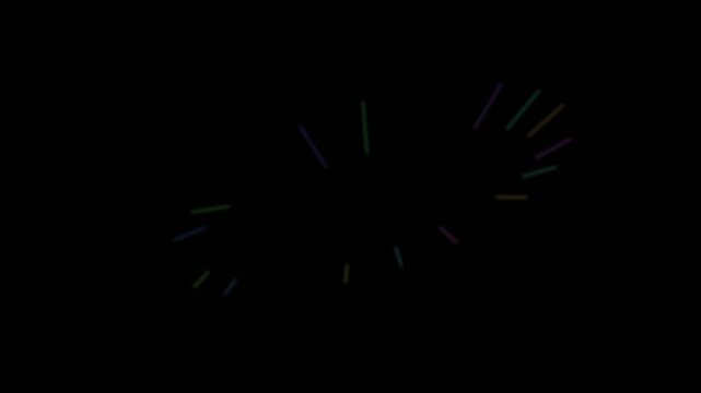 Minimalist digital clock face glowing softly against a stark black background