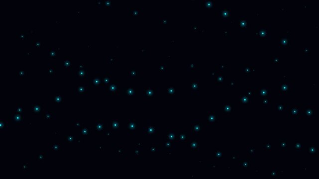 Bioluminescent glow worms illuminating a dark cave wall in new zealand