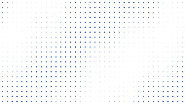 Abstract background featuring a clean grid of small blue and grey dots