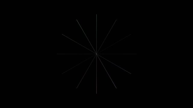 Two intersecting thin white lines forming an x against a pitch black background