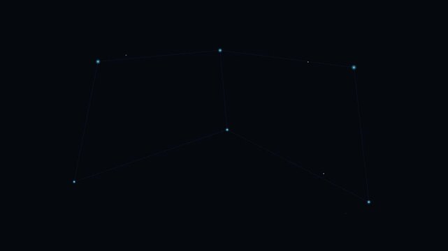 abstract network grid with moving data nodes