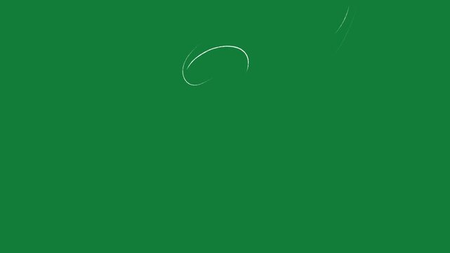 vector white lines wind effect on green screen, UI motion graphics. alpha adjustment layer, smooth animated line filter, 2d animation