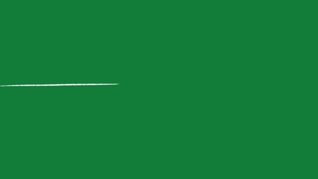 Hand Drawn Wind Blowing Effects Animation on Green Screen Background