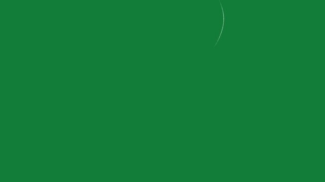 Hand Drawn Wind Blowing Effects Animation on Green Screen Background