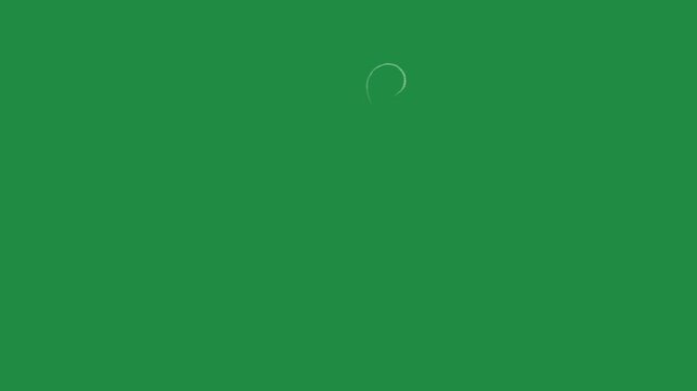 Hand Drawn Smoke Lines and Steam Wave Animation on Green Screen Background