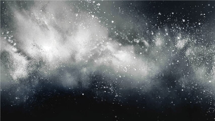 Abstract galaxy nebula texture background with scattered star dust and cosmic clouds. © Zìyóu