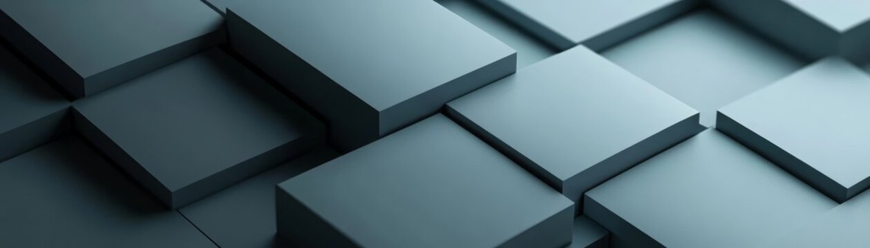 Abstract 3d background with stacked blue cubes and geometric shapes for modern minimalist graphic design and digital projects.