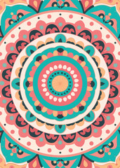 Fototapeta premium Background Pattern Ethnic Ornament Nature Illustration Creative Design Template 