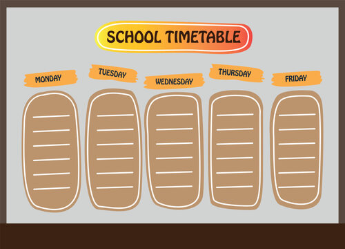 school timetable class program