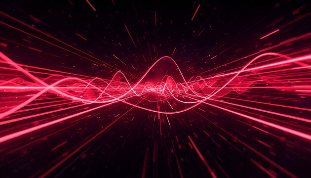 abstract background with red lines