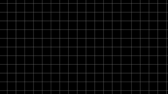 Abstract Grid Lines Moving on Dark Futuristic Background
