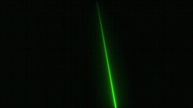 Futuristic Laser Scan Line Moving on Dark Digital Background