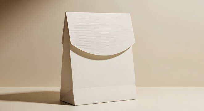 Abstract composition white fabric draped over a rectangular form illuminated by soft natural light creating dramatic shadows
