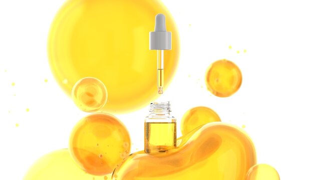Radiant Glow Vitamin C Serum Drops with Brightening Hydration Effect Bubbles