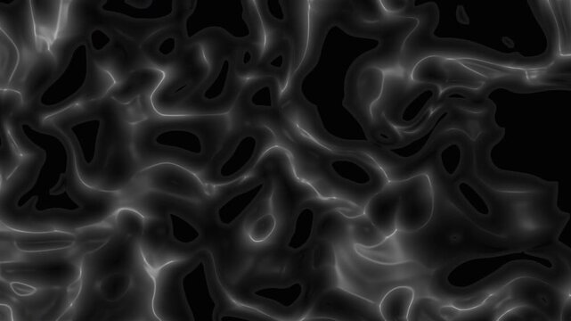 Mesmerizing abstract image displaying swirling monochrome smoke patterns with glowing light shapes, perfect for mystical, spiritual or artistic designs.