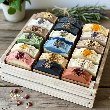 Artisan Handmade Soaps Collection Natural Ingredients Botanical Infusions.