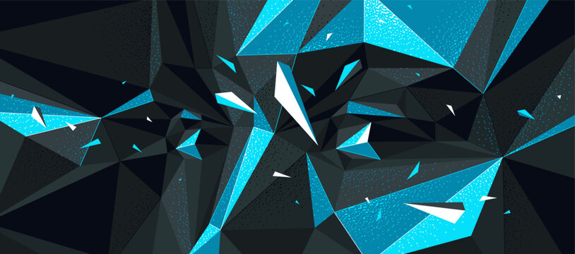 Low poly design of a boy male face in dark colors, vector illustration of a eyes looking at camera polygonal futuristic face wallpaper, artificial intelligence concept.