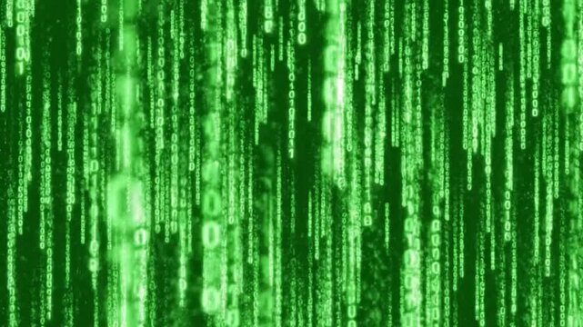 Digital Data Stream Binary Code Matrix Falling
Animation CGI VFX Green Screen Chroma Key 4K