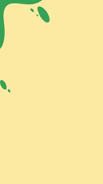 Hand Drawn Vertical Liquid Transition Animation Green Screen Water Splash Motion Graphic