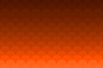 Orange abstract wave or scales style of fish, dragon, mermaid pattern texture background. Orange wallpaper. Dragon scales. Scallop pattern. For digital wallpaper, print, social media ads, invitation © Wulandari
