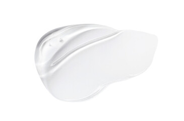 cosmetic smears cream gel texture on transparent background