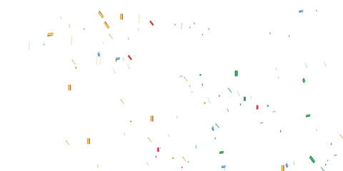 Fototapeta premium colorful confetti background with vibrant blue and red pieces scattered across a white surface perfect for celebrations, parties, and playfulness, making it ideal for use in various creative project